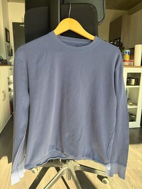 Martin + Osa Men's Long Sleeve Crewneck Shirt in Blue